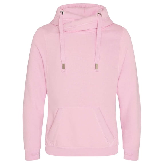 Just Hoods By AWDis JHA021 Men's 80/20 Heavyweight Cross Over Neck Hooded Sweatshirt