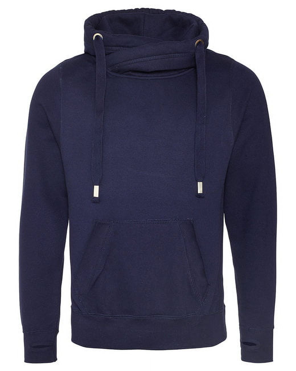 Just Hoods By AWDis Men's Heavyweight Cross Over Neck Hooded
