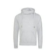 thumbnail image 1 of Just Hoods By AWDis JHA021 Mens 80/20 Heavyweight Cross Over Neck Hooded Sweatshirt - Heather Grey - 3X-Large, 1 of 1