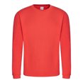 thumbnail image 1 of Just Hoods By AWDis JHA030 Adult 80/20 Midweight College Crewneck Sweatshirt - Sunset Orange - 2X-Large, 1 of 1