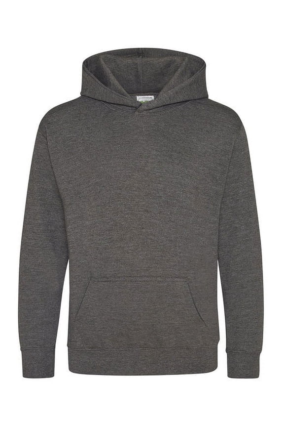 JHY001 Youth 80/20 Midweight College Hooded Sweatshirt, S, Charcoal