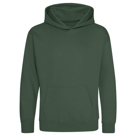 Just Hoods By AWDis - Youth Midweight College Hooded Sweatshirt - JHY001 - BOTTLE GREEN - XL