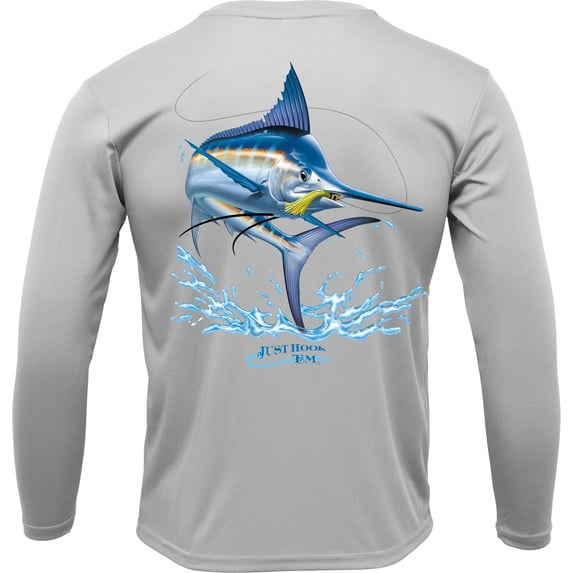 Just Hook 'Em L/S Marlin Performance T-shirt -Small