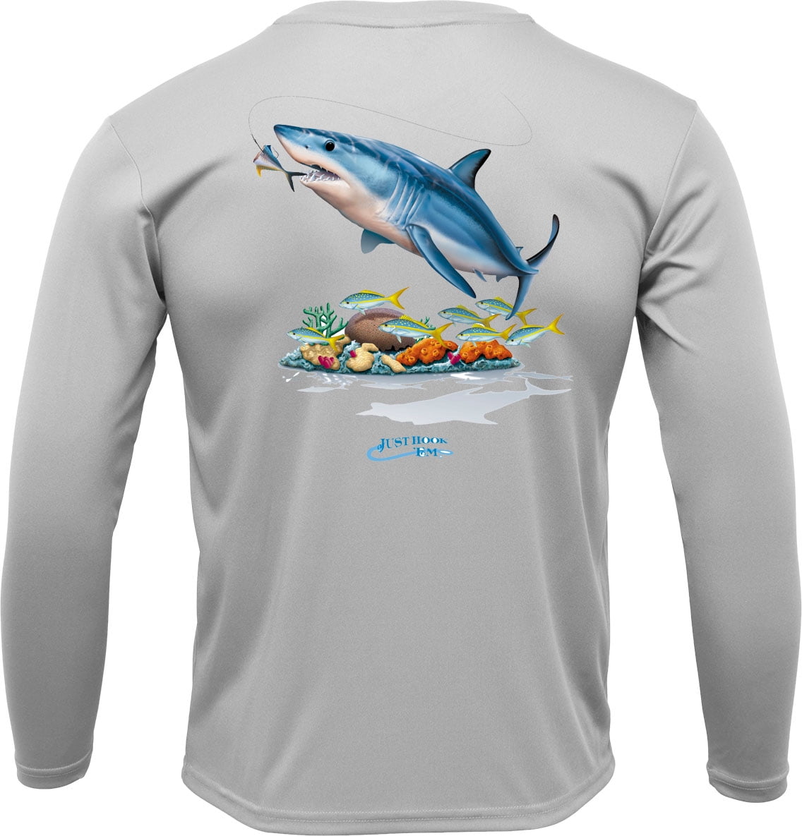 Performance Fishing Shirt Long Sleeve UPF 50+ (Mako Shark)