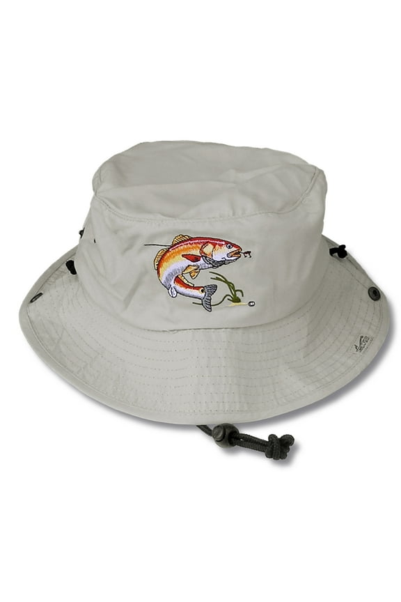 Microfiber Red Bucket Hat, Adjustable, 1 Count