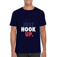 thumbnail image 1 of Just Hook Up Funny Fishing Angler Hobby Hook Line Sinker T-Shirt, for men & women, up to size 5XL, 1 of 3