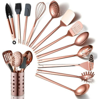 Collfa Rose Gold And Pink Kitchen Utensil Small Five-Piece Set
