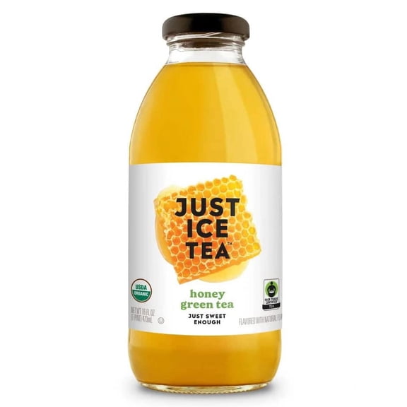 Just Ice Tea Green Tea Honey 16 fl oz Pack of 2