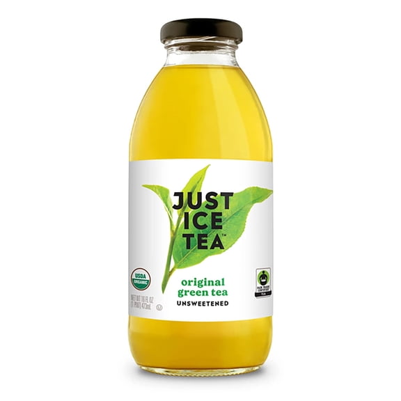 Just Ice Tea Organic Green Tea 16 Fz - Pack Of 12