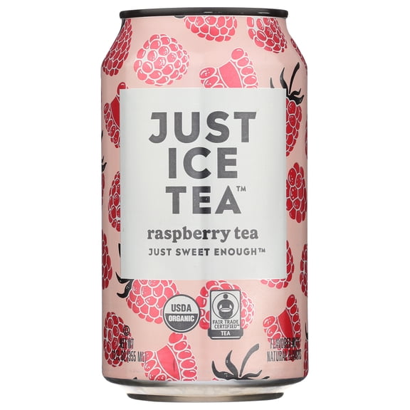 Just Ice Tea - Tea Blk Raspberry Organic Rtd - 12 Fo, Case of 12