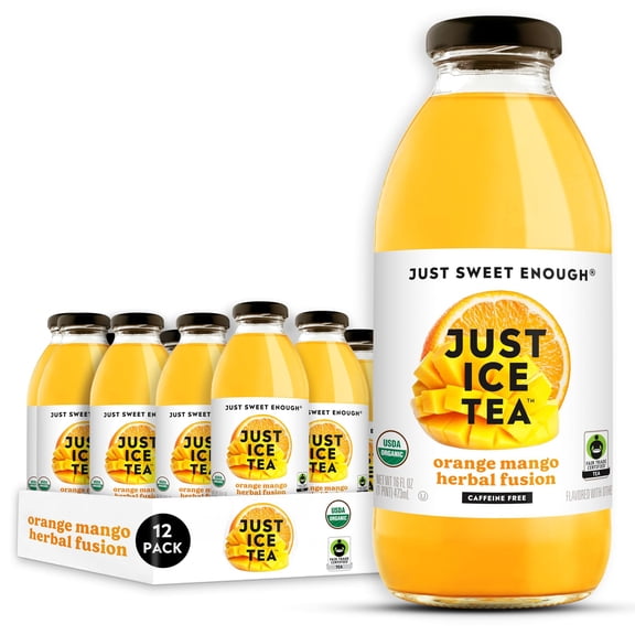 Just Ice Tea - Tea Herbal Orange Mango Organic - 16 Fo, Case of 12