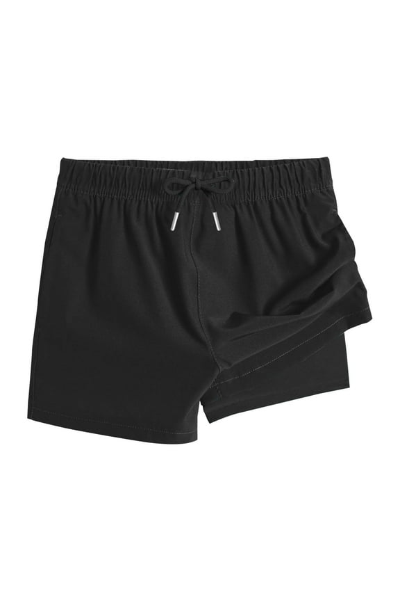Just In! Kilaqueen Teen Boys Girls Workout Shorts Trendy Double layer Athletic Shorts Drawstring High Waisted Hiking Shorts Lightweight Quick Dry Shorts