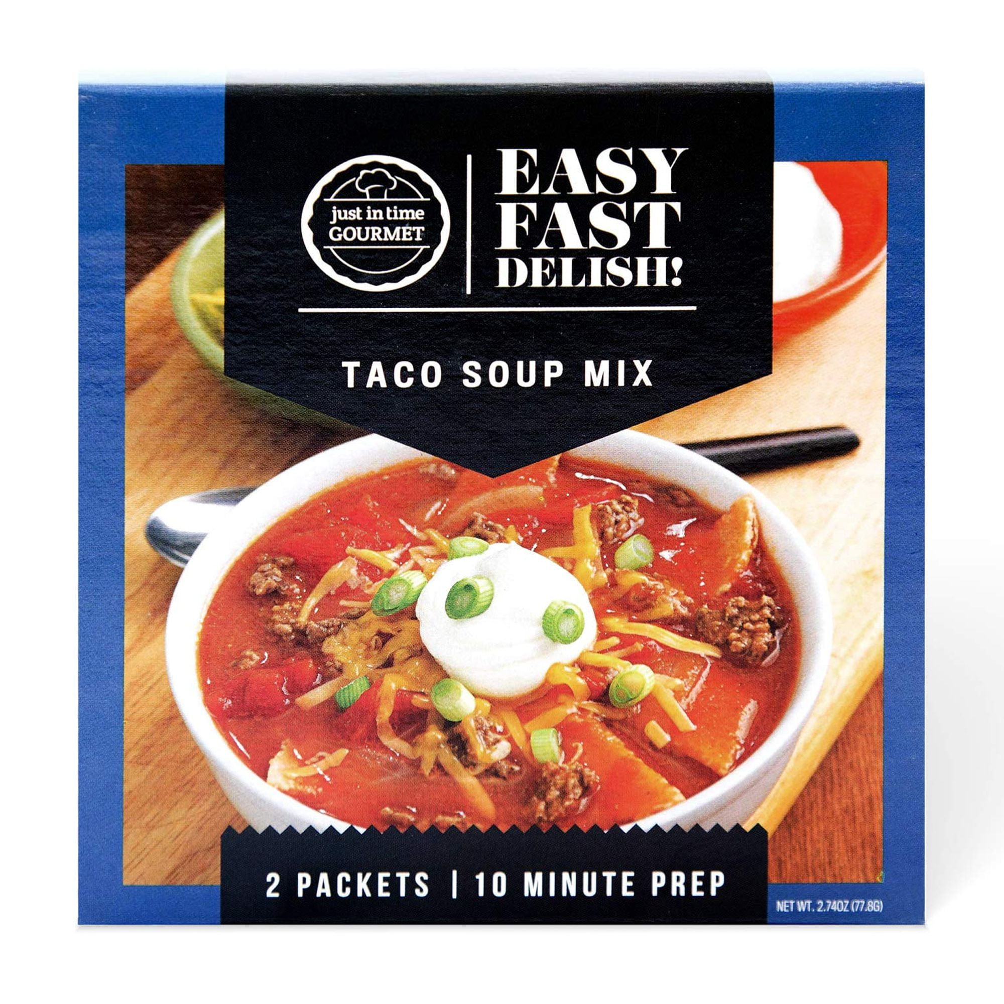 Just In Time Gourmet DHF10 Taco Soup Mix, Fresh Ingredients, Soup Mix