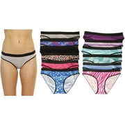 Just Intimates Cotton Panties / Bikini Underwear (Pack of 12)