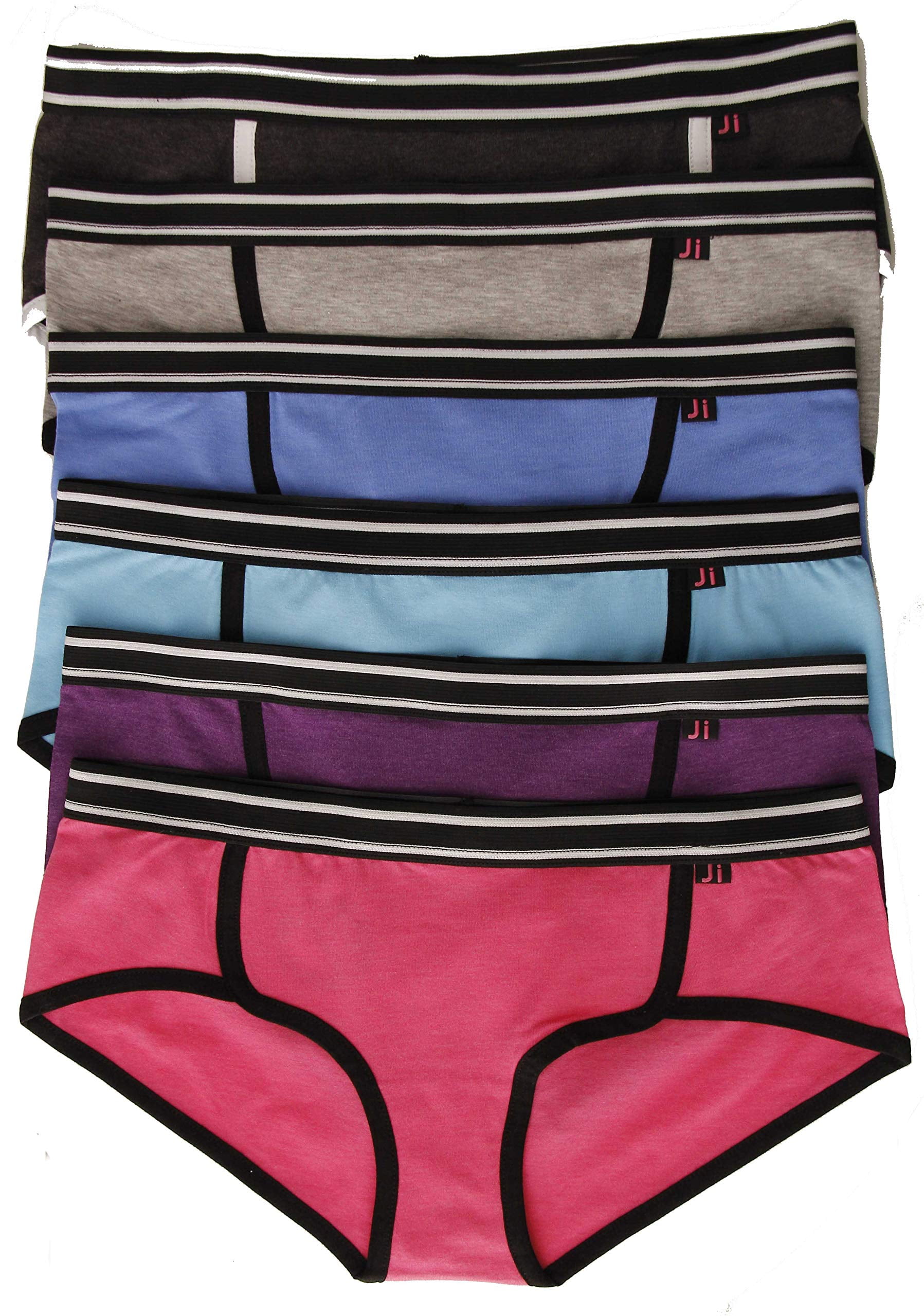 Just Intimates Cotton Panties / Bikini Underwear (Pack of 6)