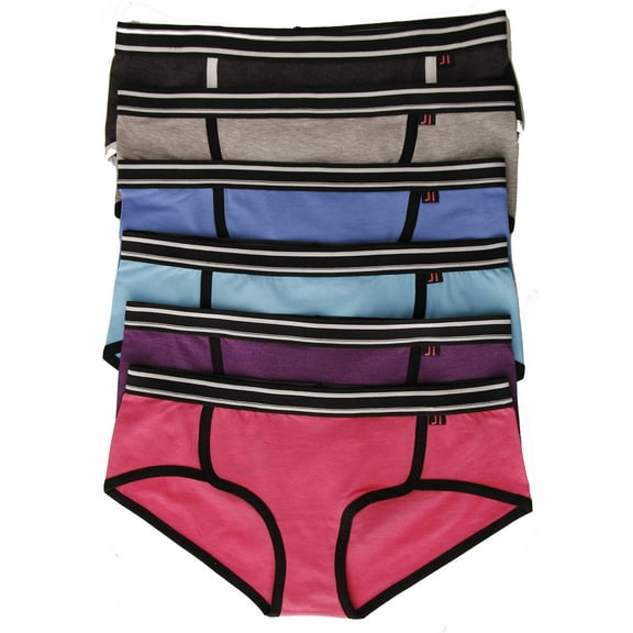 Just Intimates Cotton Panties / Bikini Underwear (Pack of 6)