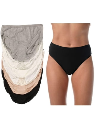 Just Intimates Cotton Panties / Boyleg Underwear (Pack of 6) (4, 6