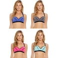 thumbnail image 1 of Just Intimates Racerback Sports Bra / Bras for Women (Pack of 4) (Play on Bra Pack, 36), 1 of 3