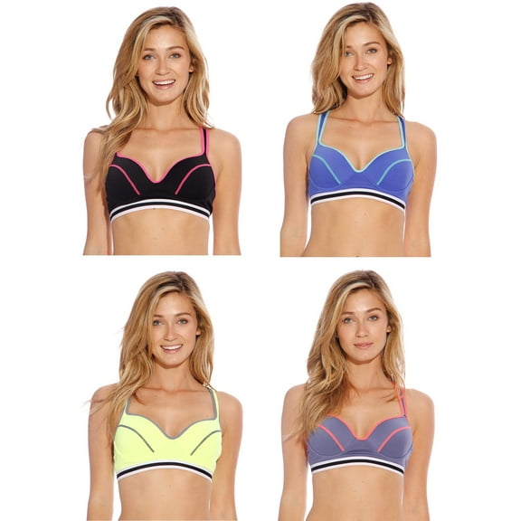 Just Intimates Racerback Sports Bra / Bras for Women (Pack of 4)