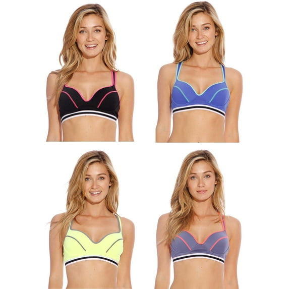 Just Intimates Racerback Sports Bra / Bras for Women (Pack of 4)