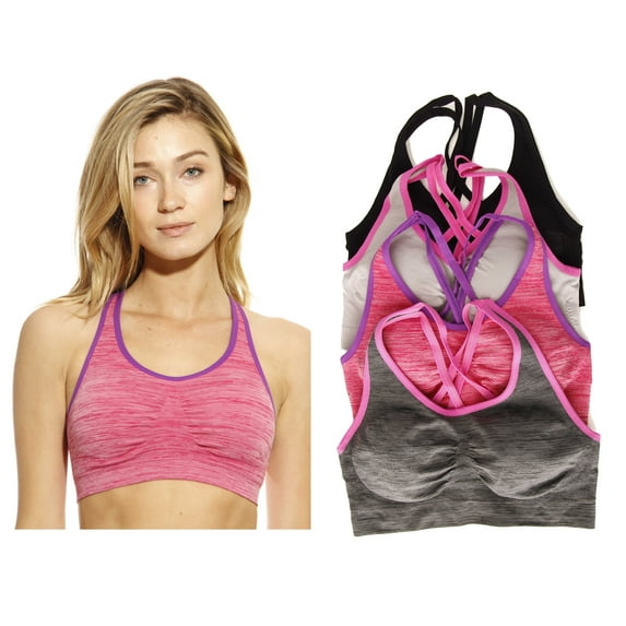 Just Intimates Sports Bra / Bras (Pack of 4) (Group 3, 2X)