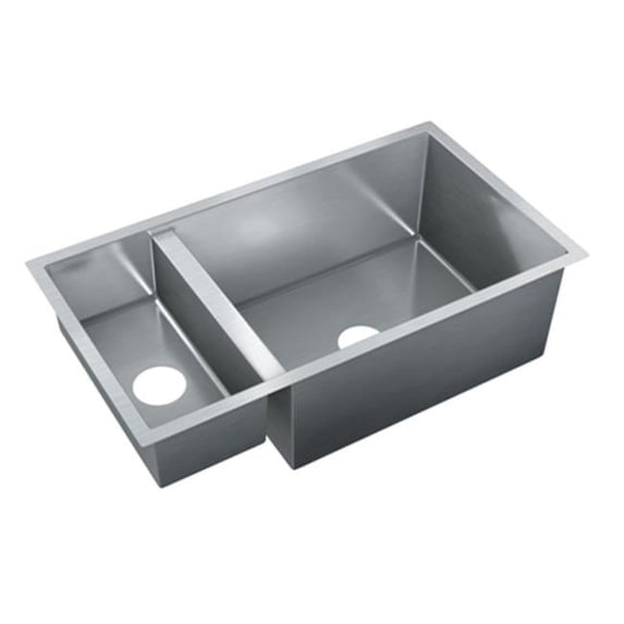 Just JZRL-1832-M 16 Gauge T-316 Double Bowl Undermount Commercial Grade Outdoor Sink