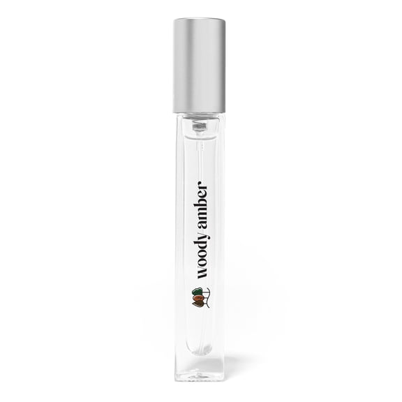 Just Juice Woody Amber, Perfume for Women and Men, 0.34 oz
