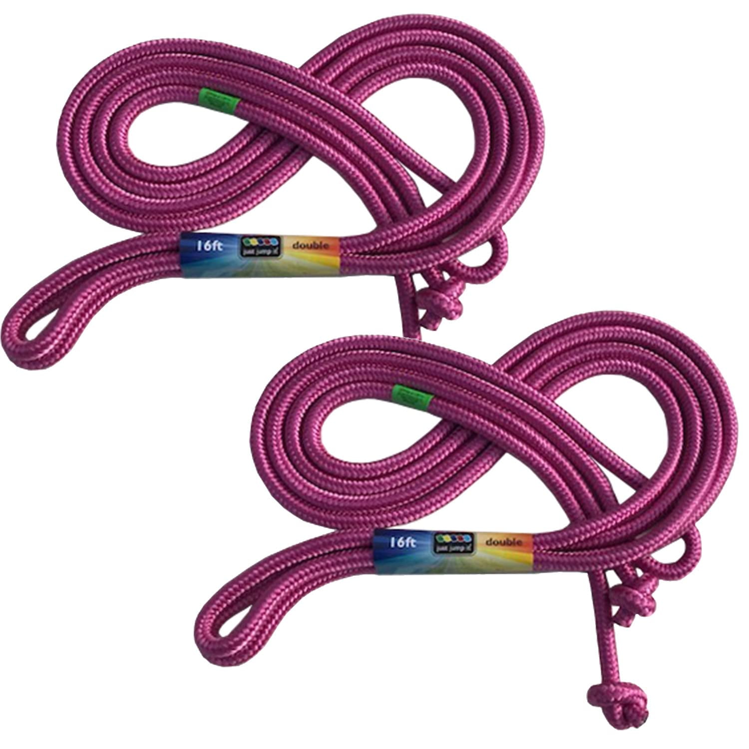 Just Jump It 16' Foot Jump Rope 2 Pack - Long Jump Ropes for Double ...