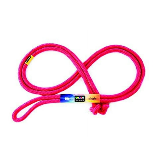 Just Jump It 8 Foot Single Jump Rope - Active Outdoor Youth Fitness - Red