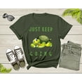 thumbnail image 1 of Just Keep Going Cute Turtle Tortoise Motivational Inspire T-Shirt Tortoise Quote Lover Gift T Shirt for Men Women Kids Boys Girls Tshirt, 1 of 7