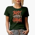 thumbnail image 1 of Just Keep Going, Motivational Quote, Military Green T-Shirt, 3XL, 1 of 5