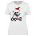 thumbnail image 1 of Just Keep Going Paper Plane T-Shirt Women -Image by Shutterstock, Female 3X-Large, 1 of 2
