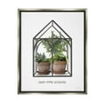 thumbnail image 1 of Just Keep Growing Greenhouse Plants Botanical & Floral Graphic Art Luster Gray Framed Art Print Wall Art, 1 of 9