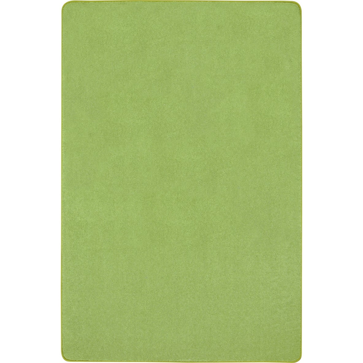 Just Kidding 12' x 6' area rug in color Lime Green