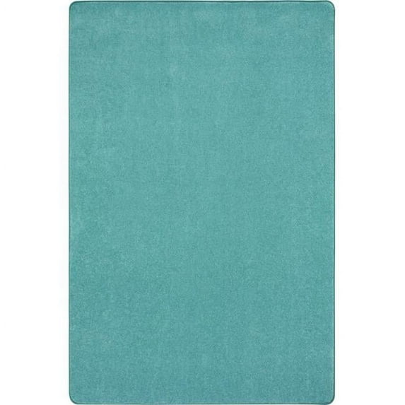 Just Kidding 12' x 7'6" area rug in color Seafoam
