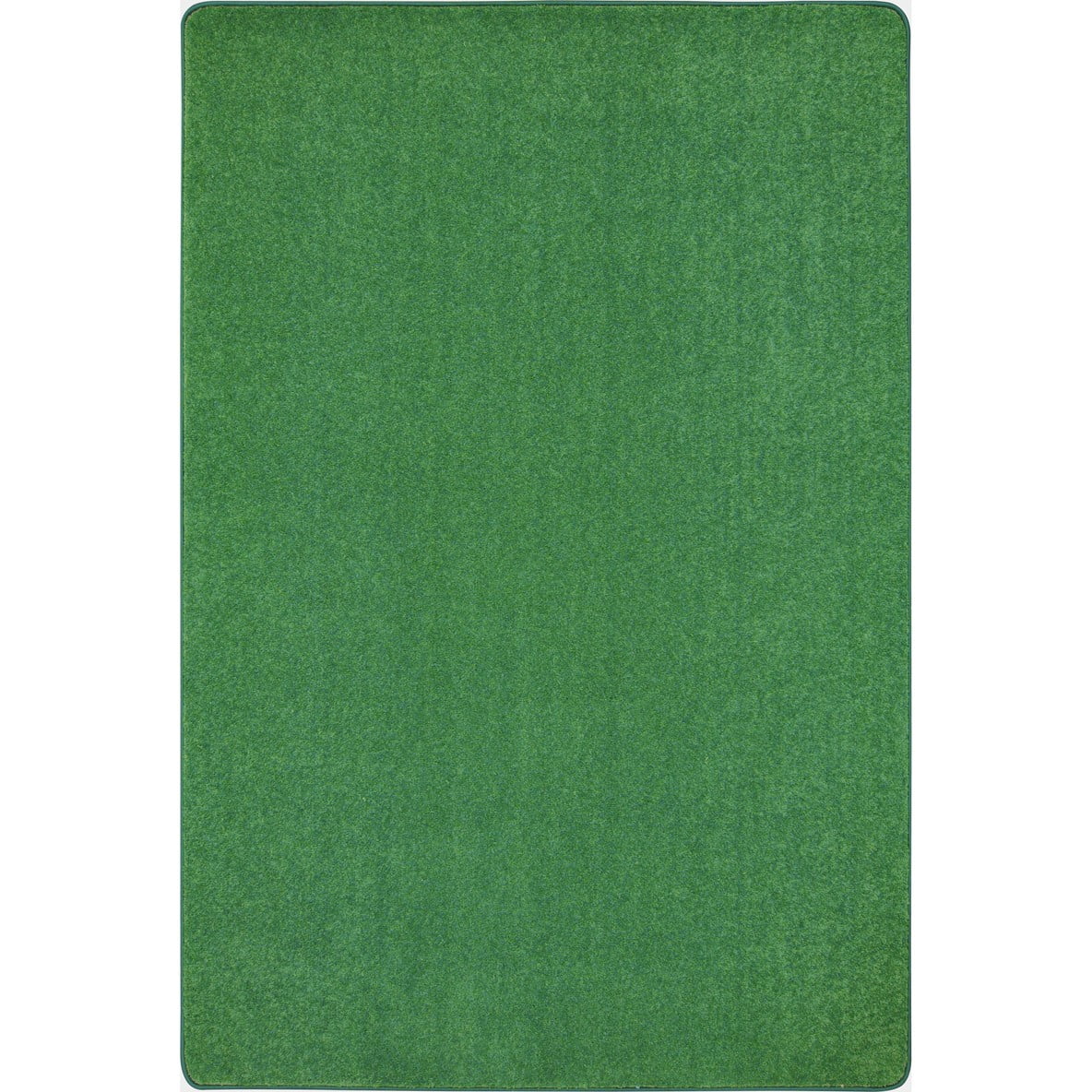 Grass Green Synthetic Tufted Rectangular Kids Area Rug 6' x 9'