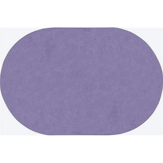 Just Kidding Classroom Oval Rug Very Violet - 12 x 8 ft.