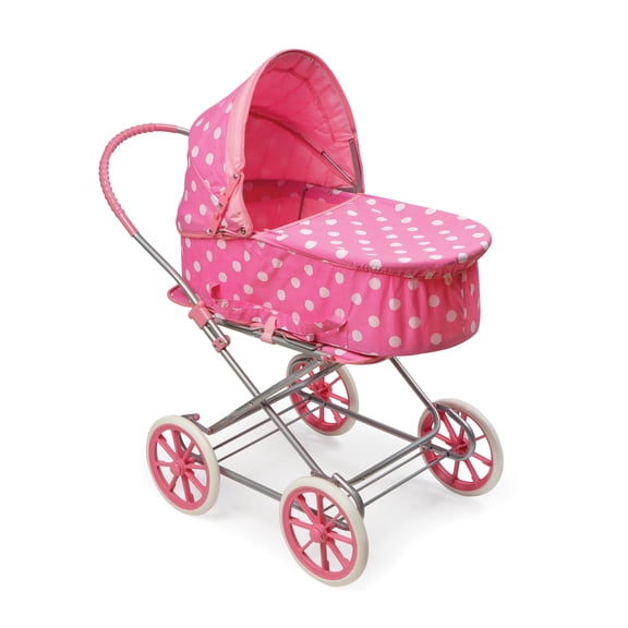 Just Like Mommy 3-in-1 Doll Pram/Carrier/Stroller - Pink/Polka Dots