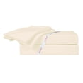 thumbnail image 1 of Just Linen 300 TC 100% Cotton Sateen, Solid Color, Queen 4 Piece Sheet Set with Deep Pocketed Fitted Sheet, 1 of 3