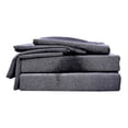 thumbnail image 1 of Just Linen 400 TC 100% Egyptian Cotton, Genuine Jacquard Damask, Queen Sheet Set with 4 Pillow Cases & 18" Deep Pocketed Fitted Sheet, 1 of 4