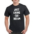 thumbnail image 1 of Just Living The Dream! T-Shirt Men -GoatDeals Designs, Male Small, 1 of 4
