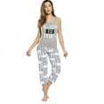 thumbnail image 1 of Just Love 100% Cotton Capri Sets Women Sleepwear Womans Pajamas Pjs (Need to Sleep - White, 2X), 1 of 3