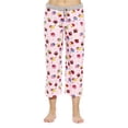 thumbnail image 1 of Just Love 100% Cotton Women Pajama Capri Pants Sleepwear (Cupcake Dots - Pink, X-large), 1 of 3