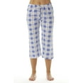 thumbnail image 1 of Just Love 100% Cotton Women Pajama Capri Pants Sleepwear (Periwinkle, X-large), 1 of 3