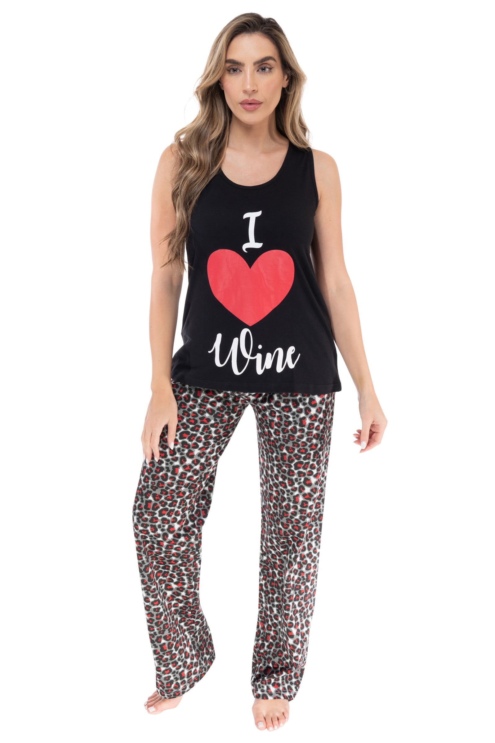 LOVE PRINTED SLEEPWEAR PAJAMA SET