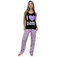 thumbnail image 1 of Just Love 100% Cotton Womens Sleepwear Pajama Set  Soft & Eco-Friendly (Black - Love Sleep Sheep, Large), 1 of 3