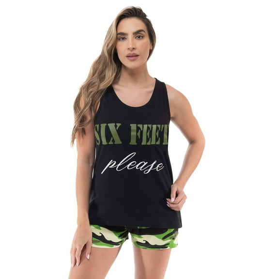 Just Love 100% Cotton Women Sleepwear Pajama Sets (Camouflage - Six Feet, Small)