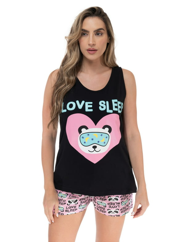 Just Love 100% Cotton Women Sleepwear Pajama Sets (Love Sleep - Panda, X-large)