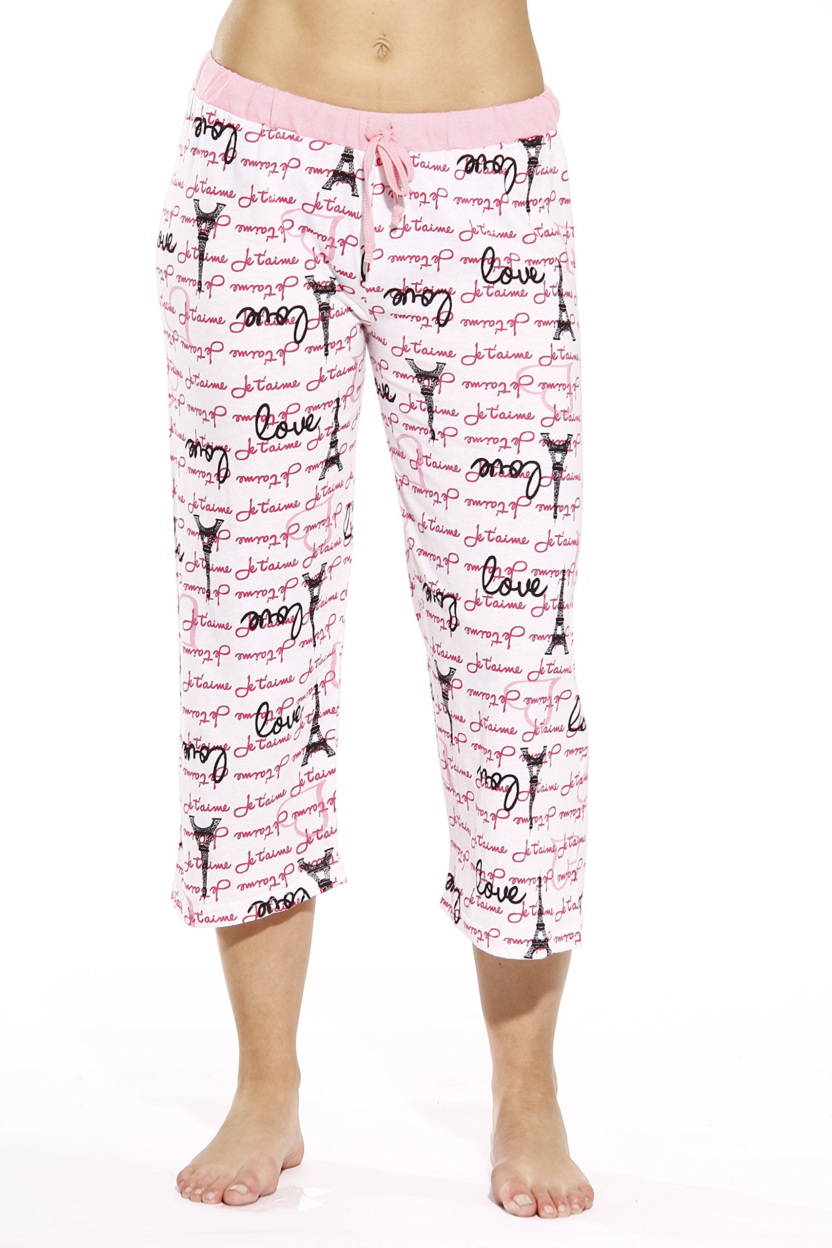 Just Love 100 Cotton Women's Capri Pajama Pants Sleepwear