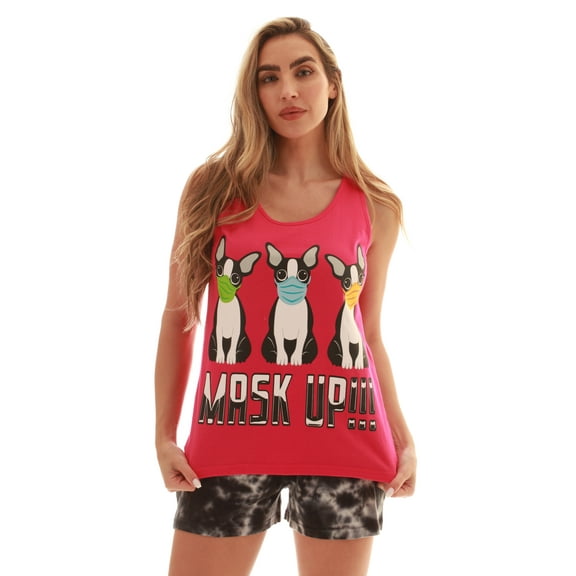 Just Love 100% Cotton Womens Sleepwear Pajama Set  Breathable, Natural Comfort (Pink - Dog, Small)